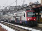 SBB - Triebzug RABe 514 061-1 im Bahnhof Meilen am 16.01.2010