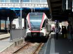 SBB - Triebzug RABe 520 011-8 bei der einfahrt im Bahnhof Hochdorf am 23.05.2011