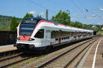 Regio E-Zug 521 202 Seehas Radolfzell von SBB CFF FFS Richtung Konstanz beim Stop in Welschingen-Neuhaus.