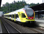 SBB - Werbetriebzug RABe 521 017 im Bahnhof Baden am 21.05.2022