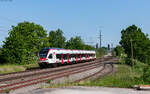 RABe 521 004 als SBB 87696 (Konstanz - Engen) im Bahnhof Welschingen 24.5.26