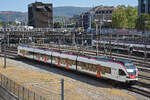 RABe 521 201  Seehas , auf der S1, verl�sst am 19.08.2026 den Bahnhof SBB.
