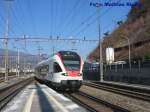 RABe 523 der Zugerstadtsbahn bei der Einfahrt in Olten am 28.02.09