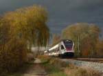 RABe 526  Seehas  als SBB 79839 Engen - Konstanz zwischen Radolfzell und Markelfingen. 11.11.09