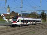 SBB - Triebzug RABe 521 023 unterwegs auf der S29 im Bahnhof Rupperswil am 26.10.2014