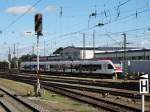 SBB Flirt 521 xxx am 25.07.15 in Basel Bad Bhf vom Bahnsteig aus fotografiert