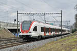 RABe 522 208, auf der S3, fährt Richtung Bahnhof SBB.