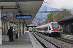 Der SBB RABe 522 205 nach Delle wartet in Grenchen Nord auf seinen Gegenzug, der im Hintergrund schon zu sehen ist. 

18. April 2021