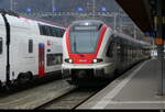 SBB - Triebzug RABe 522 210-9 bei der einfahrt in den Bahnhof Biel am 01.02.2026
