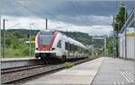 Der SBB RABe 522 208 erreicht als RER JURA R1 5868 sein Ziel Delle.