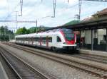 SBB - Einfahrender Triebzug RABe 522 206-7 in Sissach am 10.06.2012