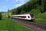 RABe 522 204 als S3 17355 am 10.05.2013 in Tecknau