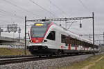 RABe 523 071, auf der S3, fährt Richtung Bahnhof SBB. Die Aufnahme stammt vom 29.01.2018.