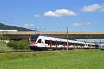 RABe 523 003, auf der S3, fährt Richtung Bahnhof Itingen.