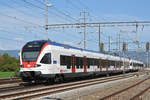 RABe 523 009, auf der S1, fährt beim Bahnhof Möhlin ein.