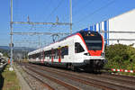 RABe 523 055, auf der S3, fährt Richtung Bahnhof Itingen. Die Aufnahme stammt vom 17.09.2019.