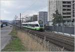 Der von den SBB an TransN TRN vermietet RABe 523 007 ist wohl infolge des Minderbedarfs durch den Baubedingente Streckenunterburches Neuchâtel - La Chaux de Fonds nun wieder bei der SBB zwischen