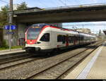 SBB - RABe 523 044 als Regio nach Laufen im Bhf. Münchenstein am 06.04.2026
