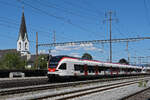 RABe 523 060, auf der S1, f�hrt am 10.07.2026 beim Bahnhof Kaiseraugst.