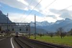 Ein unbekannter FLIRT am 30.10.2010 bei der Einfahrt in Schwyz 