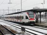 SBB - Triebzug RABe 523 004-5 im Bahnhof Solothurn am 16.01.2013