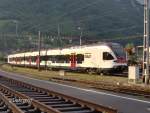 Tilo Flirt RABe 524006-4/ETR150 am 21.05.2007 nach Testfahrt abgestellt im Bahnhof Sargans. Erbauer: Stadler/ABB 2006 - 2008 / 15kV/16.7hz und 3kV DC /1435mm / 2000kW / 120.0t / 160kmh