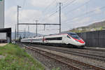 ETR 610 durchfährt den Bahnhof Gelterkinden. Die Aufnahme stammt vom 06.04.2017.