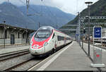 ETR 610 714-3 und ETR 610 710-1 SBB als EC 315 von Zürich HB (CH) nach Venezia Santa Lucia (I) erreichen den Bahnhof Bellinzona (CH) auf Gleis 2.
[20.9.2019 | 10:56 Uhr]