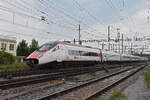ETR 610 714-3 durchfährt am 08.05.2025 den Bahnhof Pratteln.