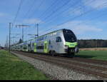 BLS - RABe 515 009 + 515 003 unterwegs bei Lyssach am 05.04.2023