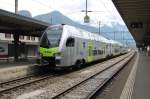 Der neue Stadler Dosto Triebzug der BLS AG RABe 515,bei Testfahrten in Landquart.22.05.12

