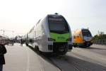 2mal Stadler Kiss auf der Innotrans 2012.