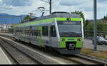 bls - RABe 94 85 7 525 004 bei der ausfahrt aus dem Bahnhof Busswil am 27.07.2026