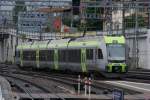 BLS RABe 525101 Ltschberger wird nach getaner Arbeit in Spiez abgestellt. Aufgenommen am 22.06.2009