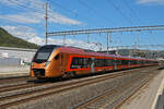 RABe 526 219 Traverso der SOB durchfährt am 15.09.2025 den Bahnhof Rothrist.