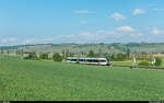 Thurbo GTW RABe 526 755 am 11. Mai 2018 als S Erzingen - Schaffhausen beim Einfahrsignal Neunkirch.