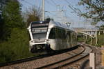 Nachschuss des THURBO RABe 526 803, als er mit einem Brudertriebwagen zusammen als S1 nach St.