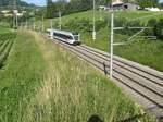 Die S1, in Form des RABe 526 7xx, hat soeben die Sittertobelbrücke verlassen und strebt seinem nächsten Haltepunkt St. Gallen Winkeln entgegen

Foto: Luka Streck

St. Gallen Neuhof, 04.07.2020