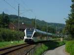 Thurbo RABe 526 783-6 als S8 Schaffhausen - Rorschach zwischen Mammern(Bodensee) und Steckborn. 06.08.09