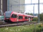 GTW RABe 526 281  Pierre-Pertuis  und RABe 526 ... als S52 nach Ins bei der Einfahrt in Kerzers. 07.05.2010