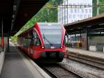 SBB - Triebwagen RABe 2/8  526 261 bei Rangierfahrt im Bahnhof Biel am 02.05.2015