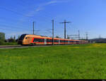 SOB - RABe 526 221 unterwegs nach Bern bei Lyssach am 02.05.2022