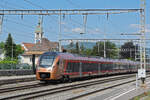 RABe 526 211 Traverso der SOB durchfährt am 30.05.2023 den Bahnhof Rupperswil.