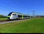 BLS - Regio mit dem RABe 528 105 nach Bern-Thun unterwegs bei Lyssach am 24.09.2021