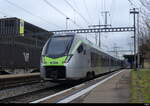 BLS - RABe 528 130  im Bhf. Ostermundigen am 27.01.2024 
