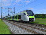 BLS - MIKA (S-Bahn Version 2 Türen Pro Wagenkastenteil) RABe 528 211-6 unterwegs nach Burgdorf - Langnau bei Lyssach am 2024.05.08