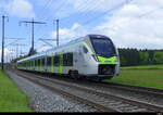 BLS - MIKA (S-Bahn Version 2 Türen Pro Wagenkastenteil) RABe 528 213 unterwegs nach Burgdorf - Langnau bei Lyssach am 2024.05.08