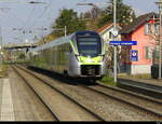 BLS - RABe 528 129 unterwegs als IR 56 zwischen Basel und Biel hier bei der durchfahrt im Bahnhof Dornach am 22.03.2026