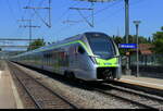 BLS - RABe 528 120-9 bei der einfahrt im Bhf. M�nsingen am 27.06.2026