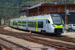 BLS Stadler  RABe 528 111 am 10.07.26 in Brig Bhf vom Bahnsteig aus fotografiert 